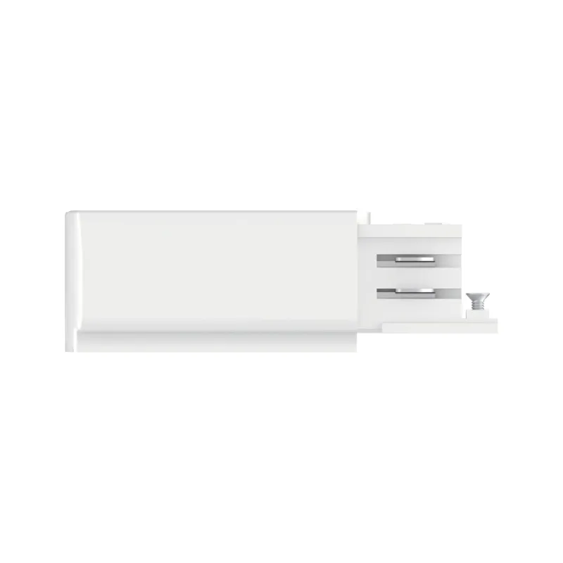 End Feed ProRail3 droite Blanc 230V métal/plastique 3 phases