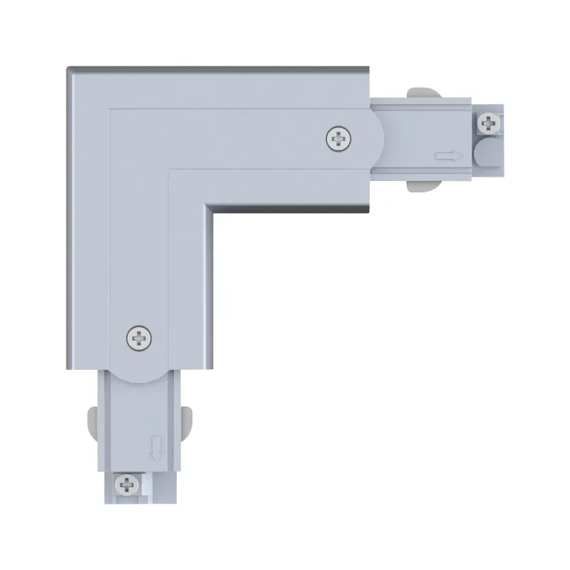 Connecteur en L ProRail3 Terre ext Arg 230V métal/plastique 3 phases