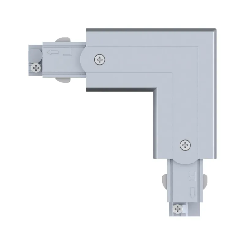 Connecteur en L ProRail3 Terre ext Arg 230V métal/plastique 3 phases