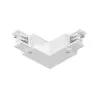 Connecteur en L ProRail3 Terre ext Blanc 230V métal/plastique 3 phases