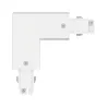Connecteur en L ProRail3 Terre ext Blanc 230V métal/plastique 3 phases