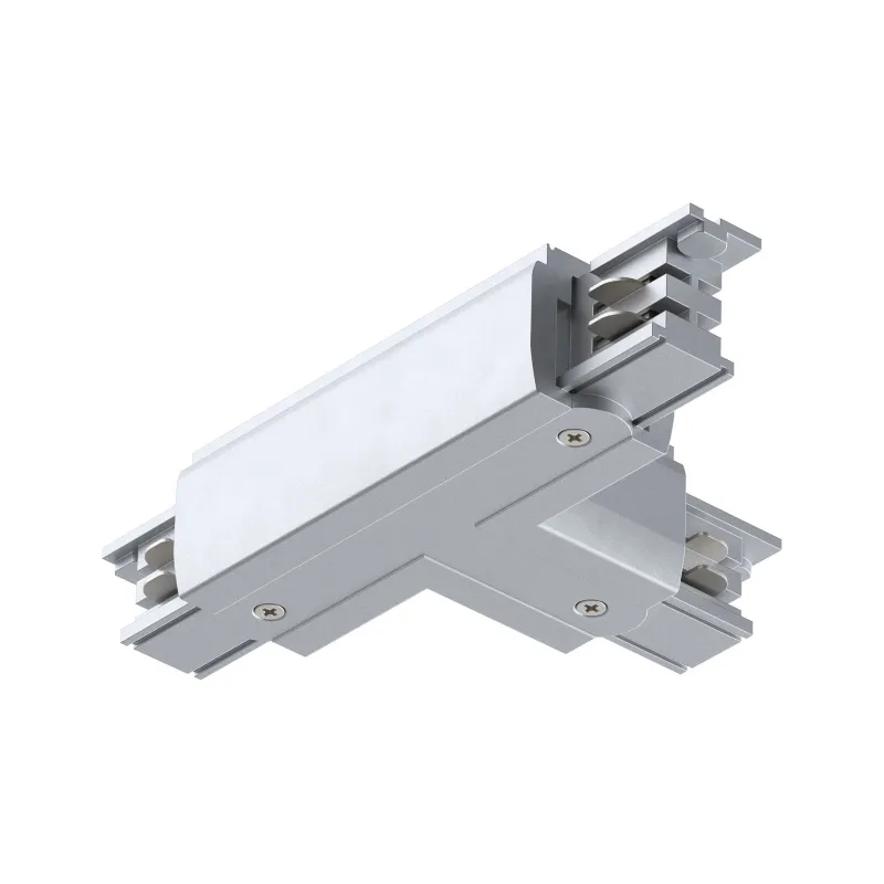 Connecteur T ProRail3 Terre droite Arg 230V métal/plastique 3 phases
