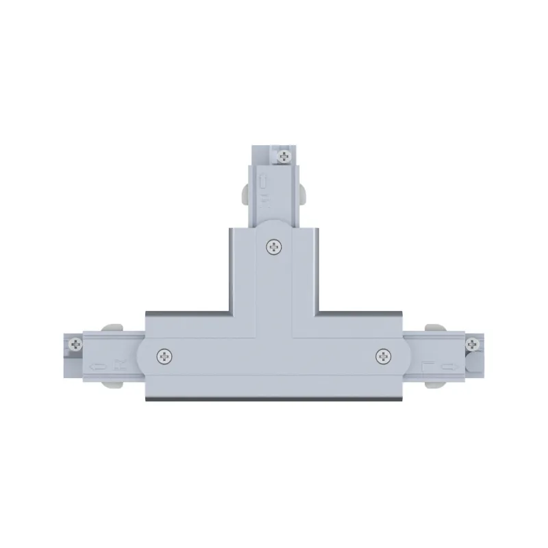 Connecteur T ProRail3 Terre droite Arg 230V métal/plastique 3 phases