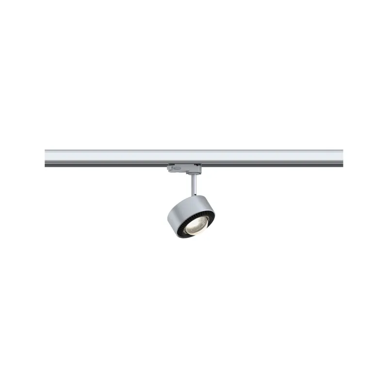 Spot ProRail3 Aldan 1x9W Argent/Noir 230V métal 3000K 3 phases dimmable