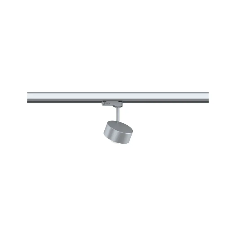 Spot ProRail3 Aldan 1x9W Argent/Noir 230V métal 3000K 3 phases dimmable