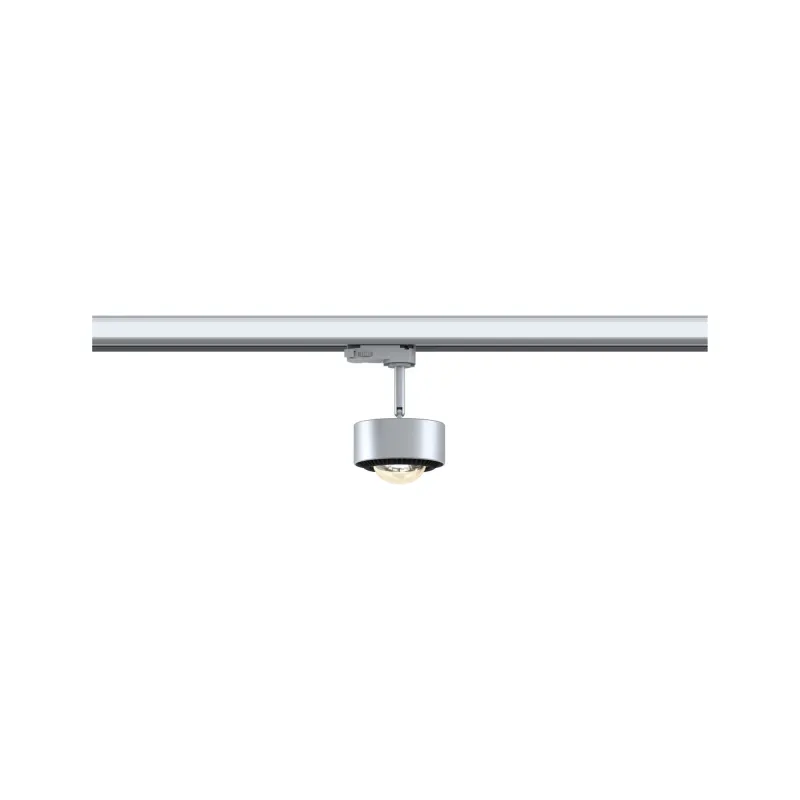 Spot ProRail3 Aldan 1x9W Argent/Noir 230V métal 3000K 3 phases dimmable