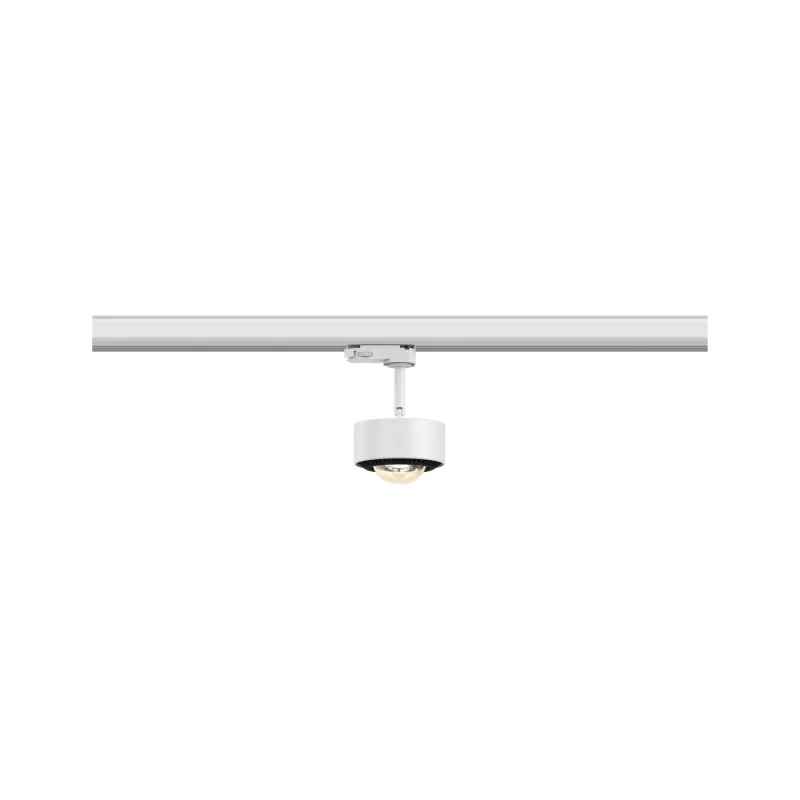Spot ProRail3 Aldan 1x9W Blanc/Noir 230V métal 3000K 3 phases dimmable