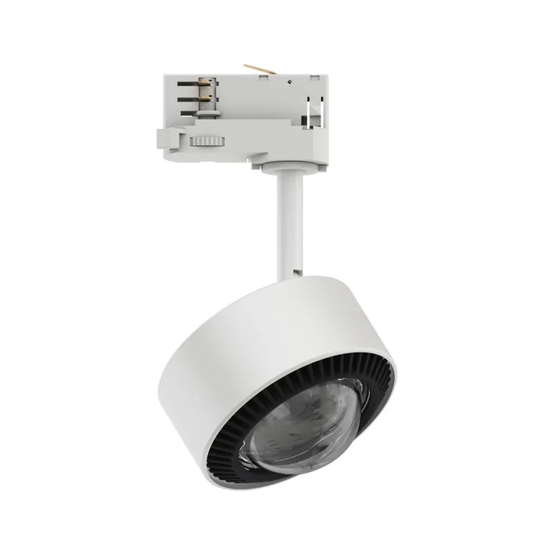 Spot ProRail3 Aldan 1x9W Blanc/Noir 230V métal 3000K 3 phases dimmable