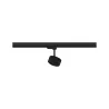 Spot ProRail3 Aldan 1x9W Noir/Chrome 230V métal 3000K 3 phases dimmable
