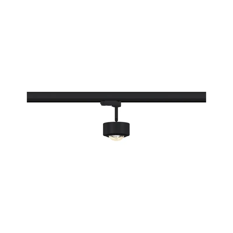Spot ProRail3 Aldan 1x9W Noir/Chrome 230V métal 3000K 3 phases dimmable