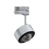 Spot ProRail3 Aldan 1x9W Argent/Noir 230V métal 4000K 3 phases dimmable