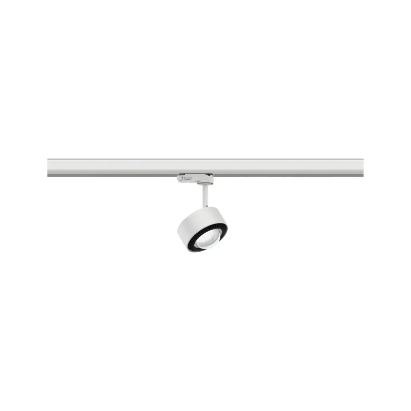 Spot ProRail3 Aldan 1x9W Blanc/Noir 230V métal 4000K 3 phases dimmable
