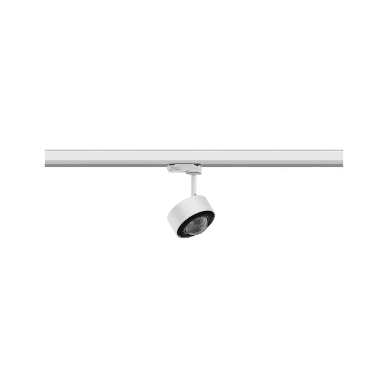 Spot ProRail3 Aldan 1x9W Blanc/Noir 230V métal 4000K 3 phases dimmable