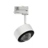 Spot ProRail3 Aldan 1x9W Blanc/Noir 230V métal 4000K 3 phases dimmable
