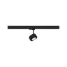 Spot ProRail3 Aldan 1x9W Noir/Chrome 230V métal 4000K 3 phases dimmable