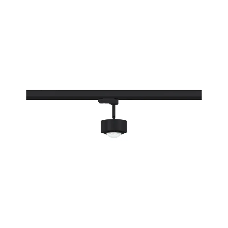 Spot ProRail3 Aldan 1x9W Noir/Chrome 230V métal 4000K 3 phases dimmable