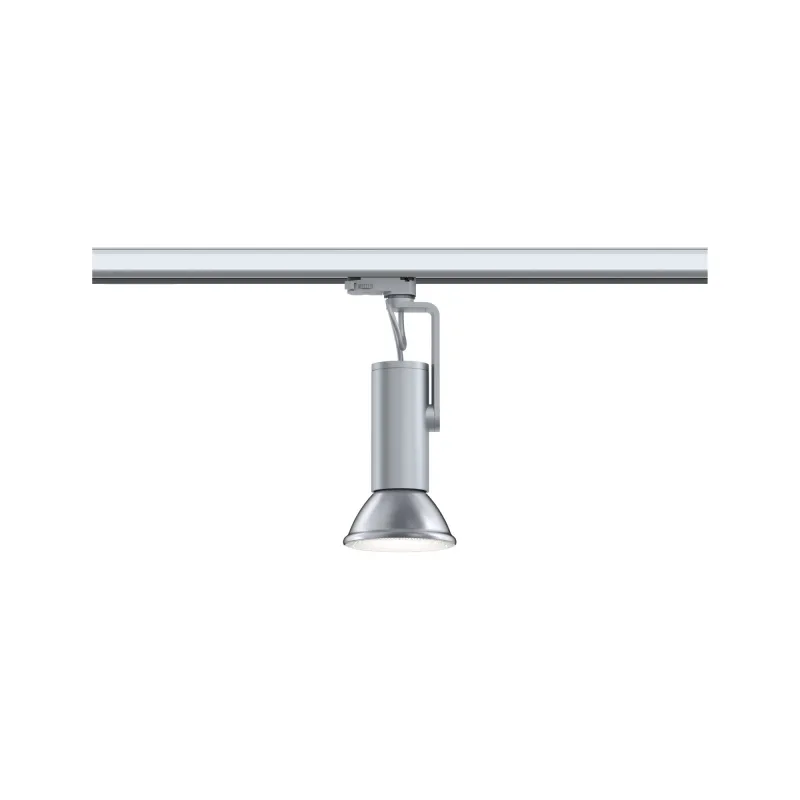 Spot ProRail3 Apol II max50W E27 Chrome dépoli 230V Métal/plastique