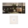 Extension LumiTiles Square 10x10cm 1x0,8W 2700K 12V Blanc Syn/Alu