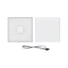 Extension LumiTiles Square 10x10cm 1x0,8W 2700K 12V Blanc Syn/Alu