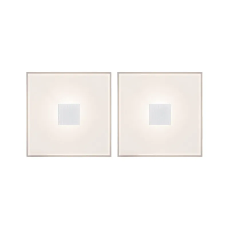 LumiTiles Basic Set Square 10x10cm 2x0,8W 2700K 12V Blanc Syn/Alu