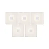 LumiTiles Basic Set Square 10x10cm 5x0,8W 2700K 12V Blanc Syn/Alu