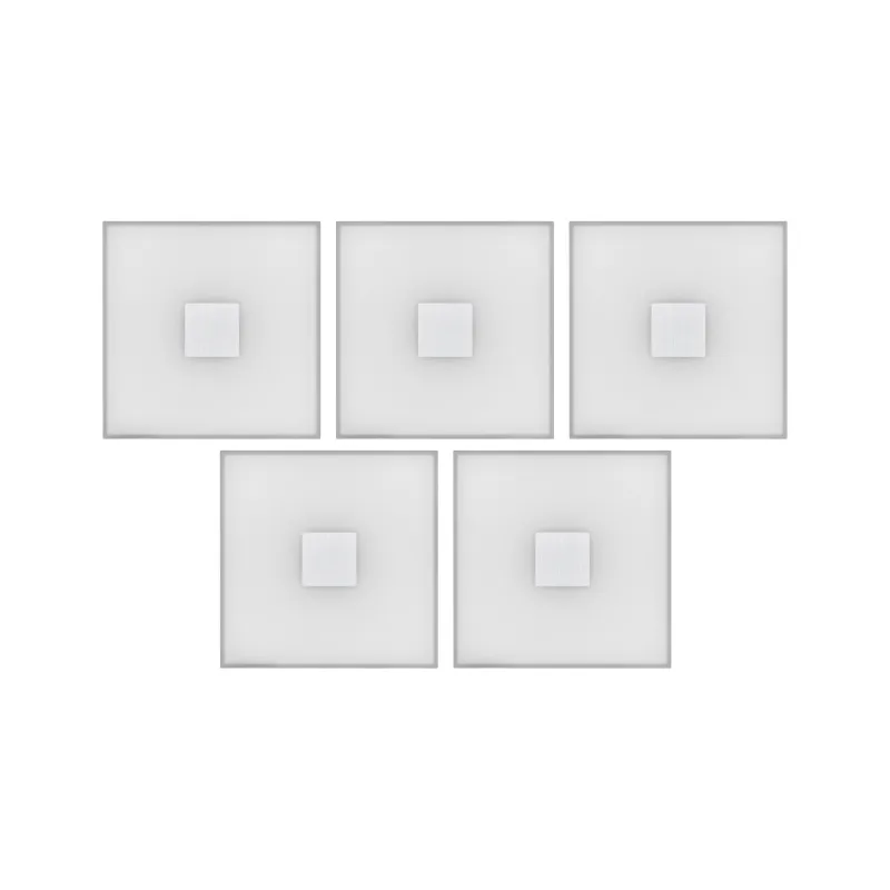 LumiTiles Basic Set Square 10x10cm 5x0,8W 2700K 12V Blanc Syn/Alu