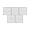LumiTiles Basic Set Square 10x10cm 5x0,8W 2700K 12V Blanc Syn/Alu
