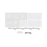 LumiTiles Basic Set Square 10x10cm 5x0,8W 2700K 12V Blanc Syn/Alu