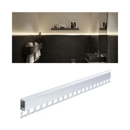 Profilé Encastré LumiTiles Top 2m avec diffuseur Alu anodisé/Satin