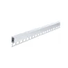 Profilé Encastré LumiTiles Top 2m avec diffuseur Alu anodisé/Satin