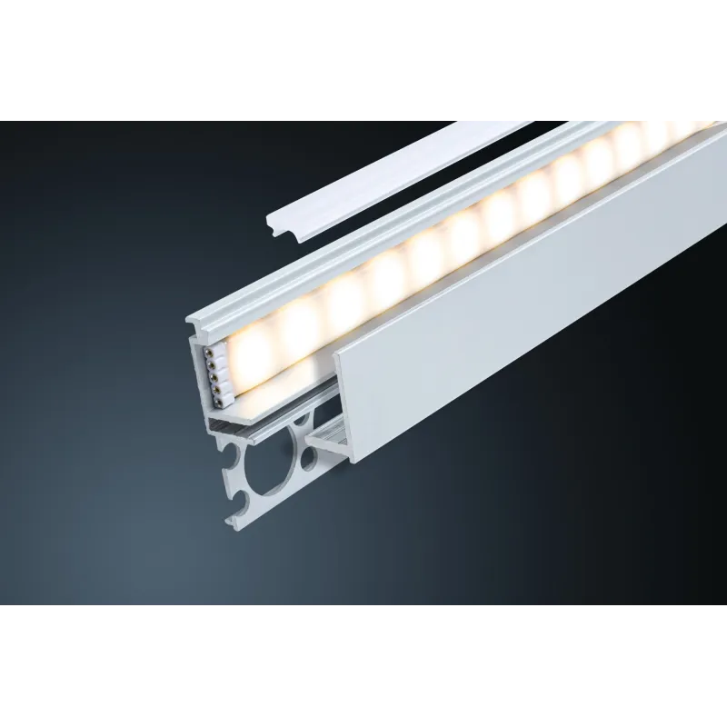 Profilé Encastré LumiTiles Top 2m avec diffuseur Alu anodisé/Satin