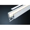 Profilé Encastré LumiTiles Top 2m avec diffuseur Alu anodisé/Satin