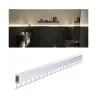 Profilé Encastré LumiTiles Top 1m avec diffuseur Alu anodisé/Satin