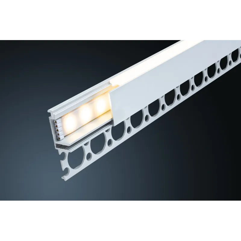Profilé Encastré LumiTiles Top 1m avec diffuseur Alu anodisé/Satin