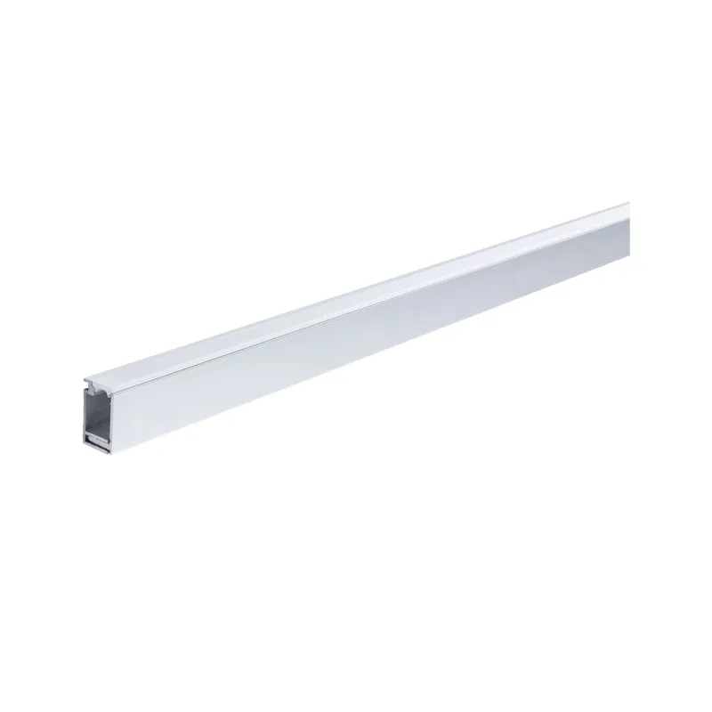 Profilé en saillie LumiTiles Top 2m avec diffuseur Alu anodisé/Satin