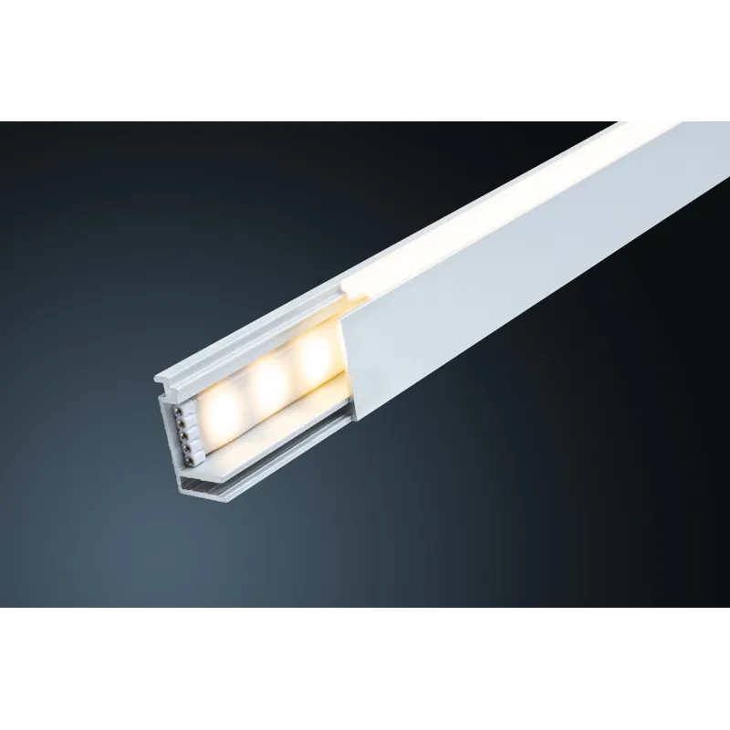 Profilé en saillie LumiTiles Top 2m avec diffuseur Alu anodisé/Satin