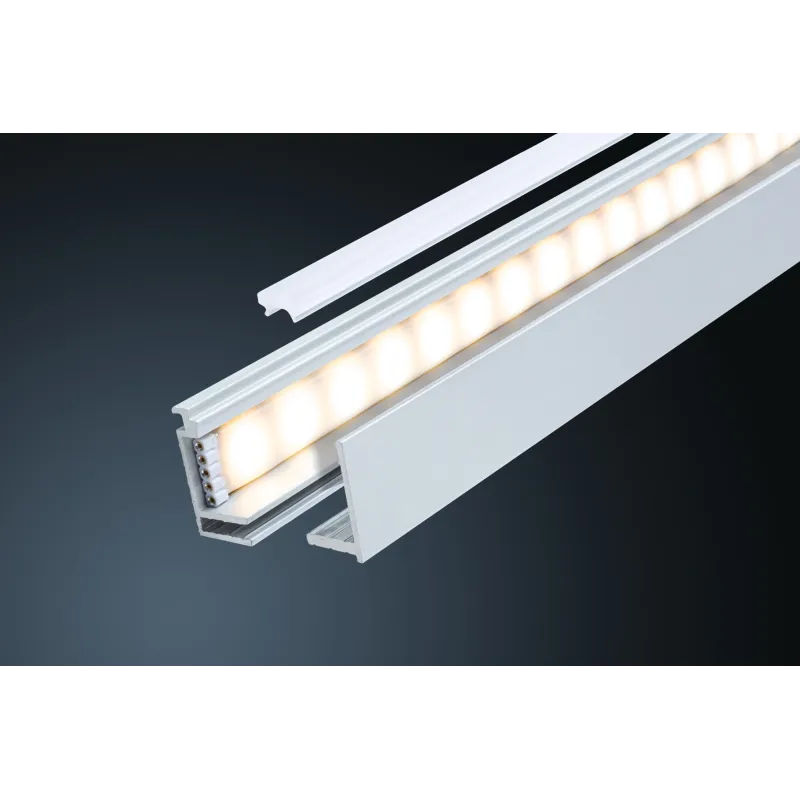 Profilé en saillie LumiTiles Top 2m avec diffuseur Alu anodisé/Satin