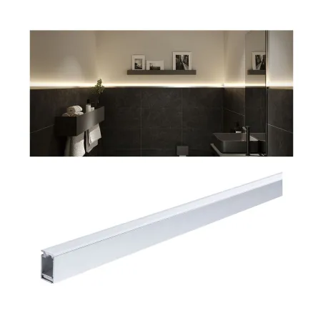 Profilé en saillie LumiTiles Top 1m avec diffuseur Alu anodisé/Satin