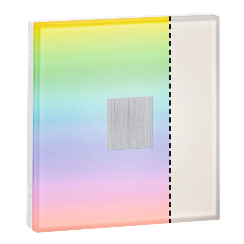 LumiTiles Basic Set Square 10x10cm 2x0,75W RGBW blanc Plastique/Alu