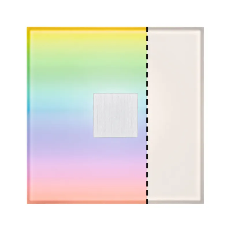 Extension LumiTiles Square 10x10cm 1x0,75W RGBW blanc Plastique/Alu