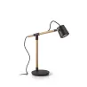lampe à poser Branch GU10 LED 9W noir-chêne
