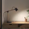 lampe à poser Branch GU10 LED 9W noir-chêne