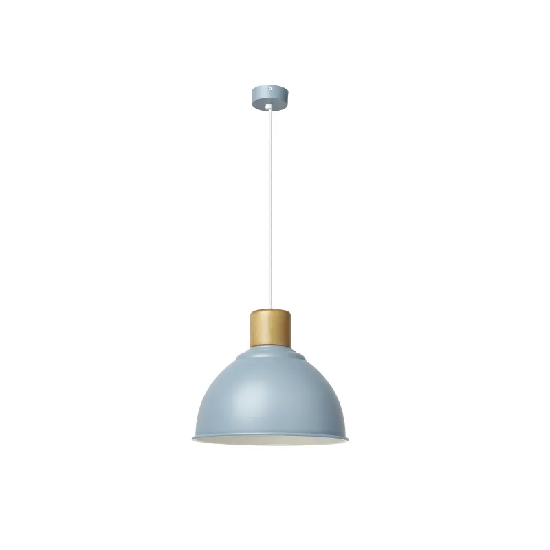 Suspension Vala E27 60W bleu clair