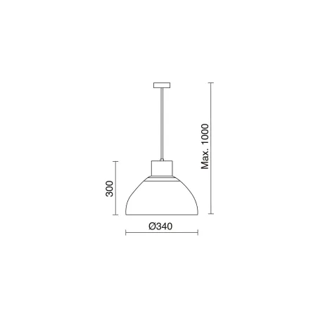 Suspension VALA E27 60W MOCA