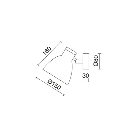 Applique Vala IP20 60W MOCA