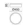 Moonlight M IP20 LED SMD 30W 3000K LED blanc