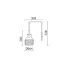 Applique Tosca D.204mm E27 60Wblanco