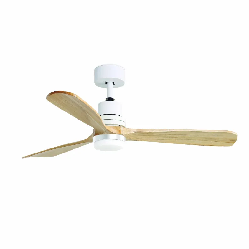 Fan Breeze IP20 LED SMD 18W 3K 1800LM Ø132CM Blanc / érable naturel