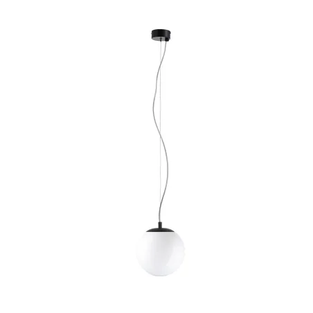 Suspension Oxy D.200mm E27 40W noir Opal