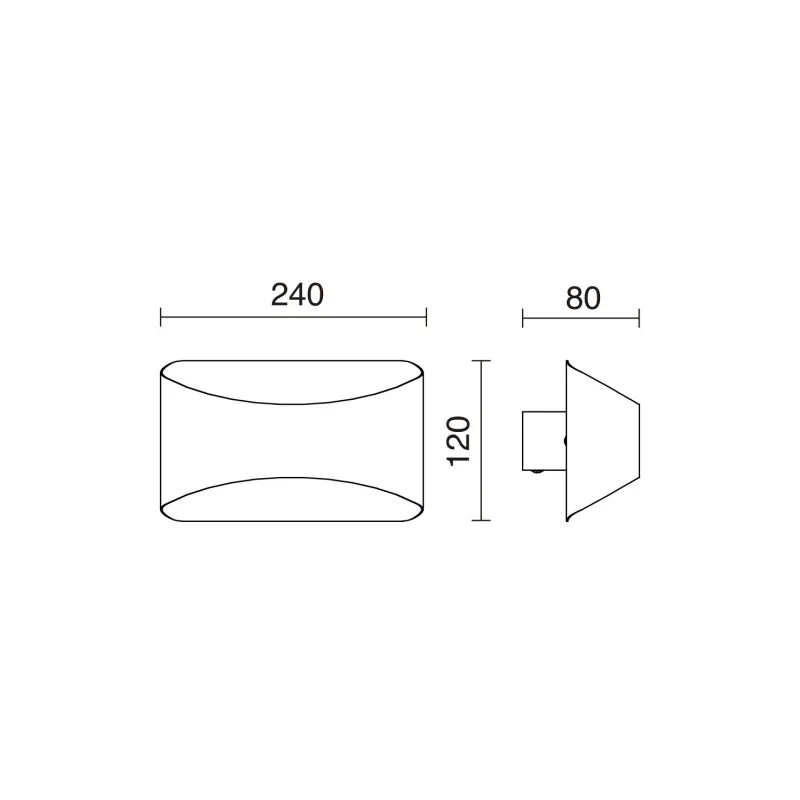 Applique Cooper IP20 LED SMD 9W 3000K Blanc